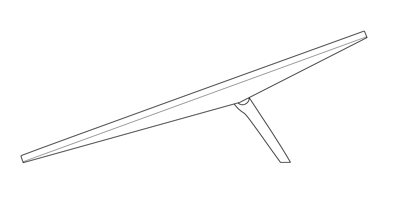 A drawing of an airplane with no wing.