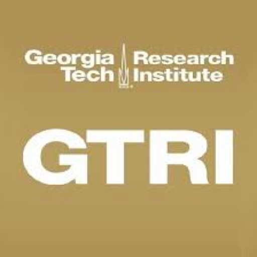 A gold background with the words georgia tech research institute in white.