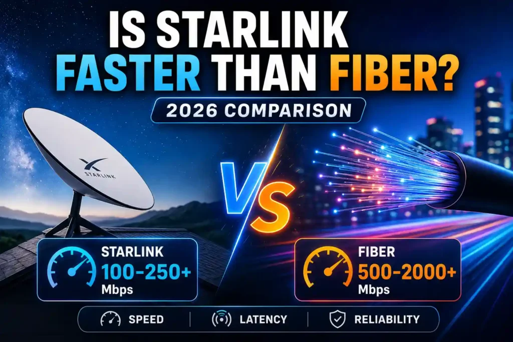 Is Starlink Faster Than Fiber
