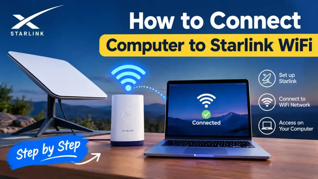 how to connect computer to starlink wifi